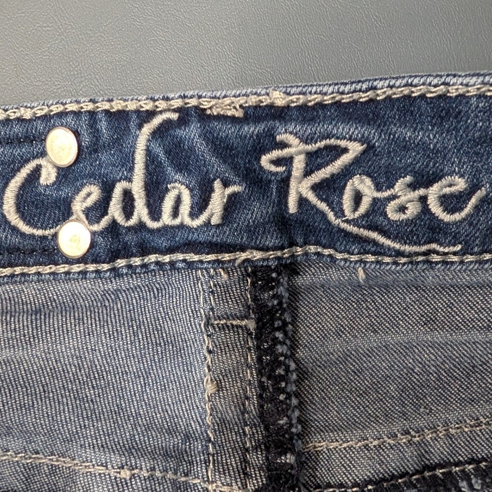 Cedar Rose Bootcut Jeans Girls 14 Blue Embroidered Dreamcatcher Rhinestone - Picture 7 of 14